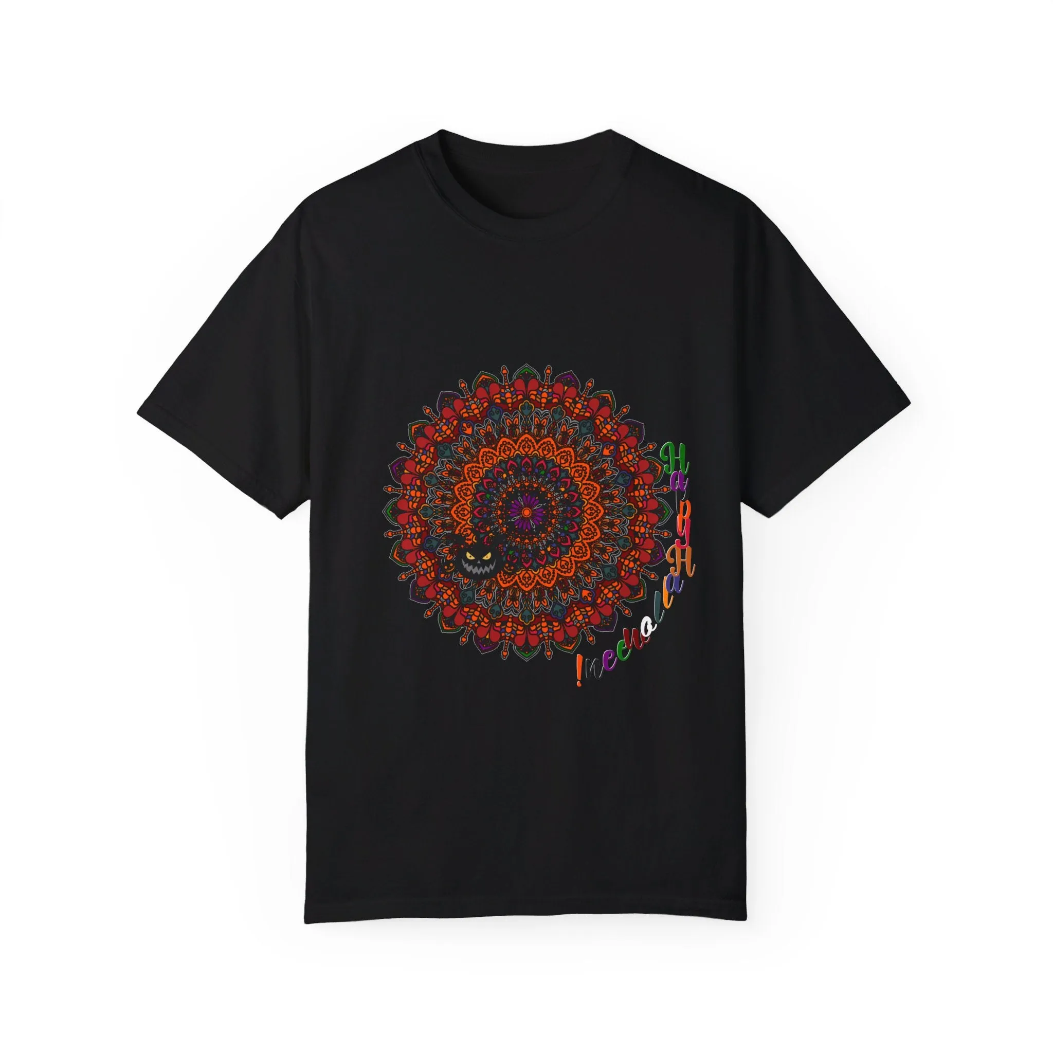 Handmade Pumpkin Mandala Tee - Mandala Art-Shirt