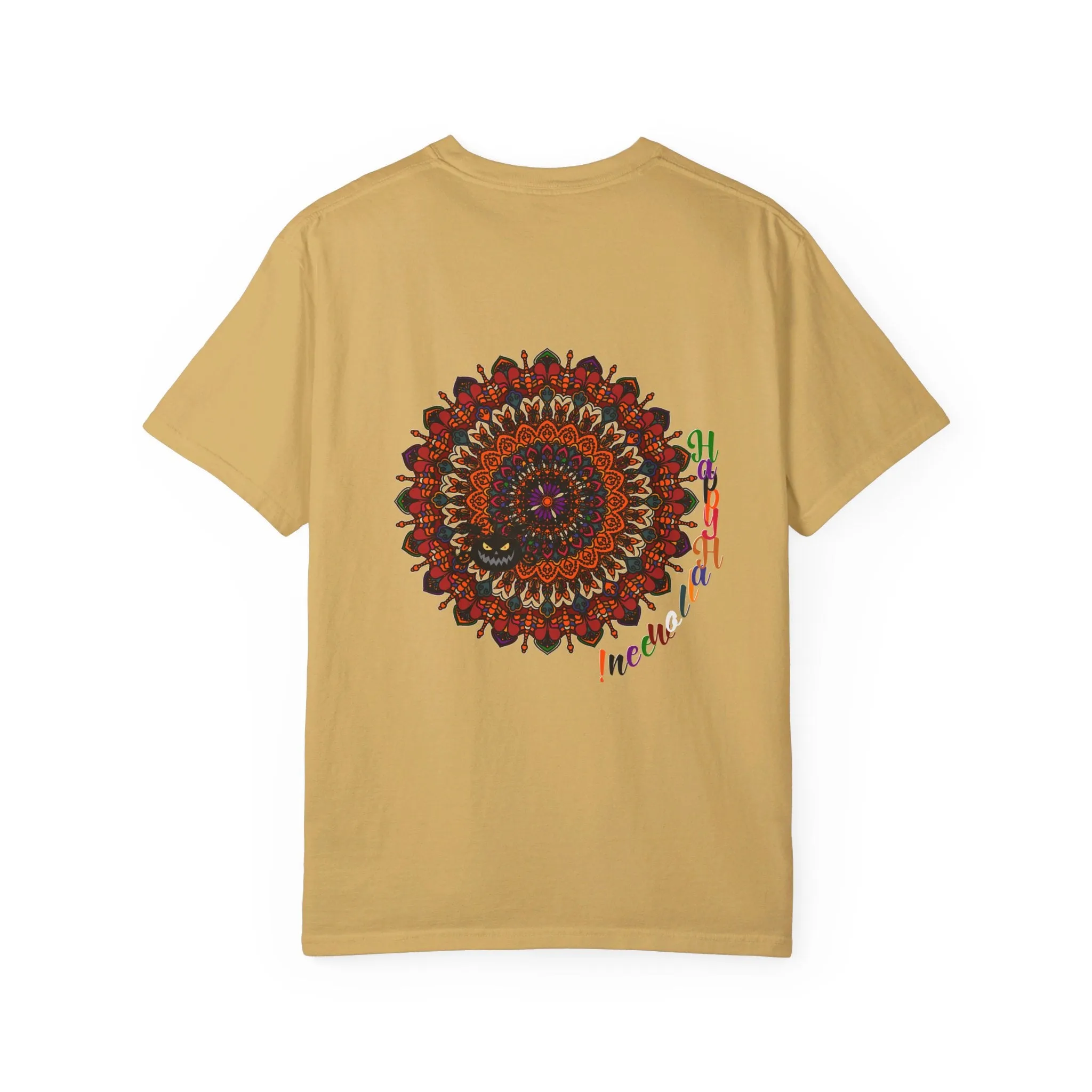 Handmade Pumpkin Mandala Tee - Mandala Art-Shirt