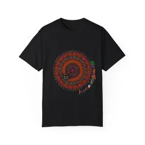 Handmade Pumpkin Mandala Tee - Mandala Art-Shirt