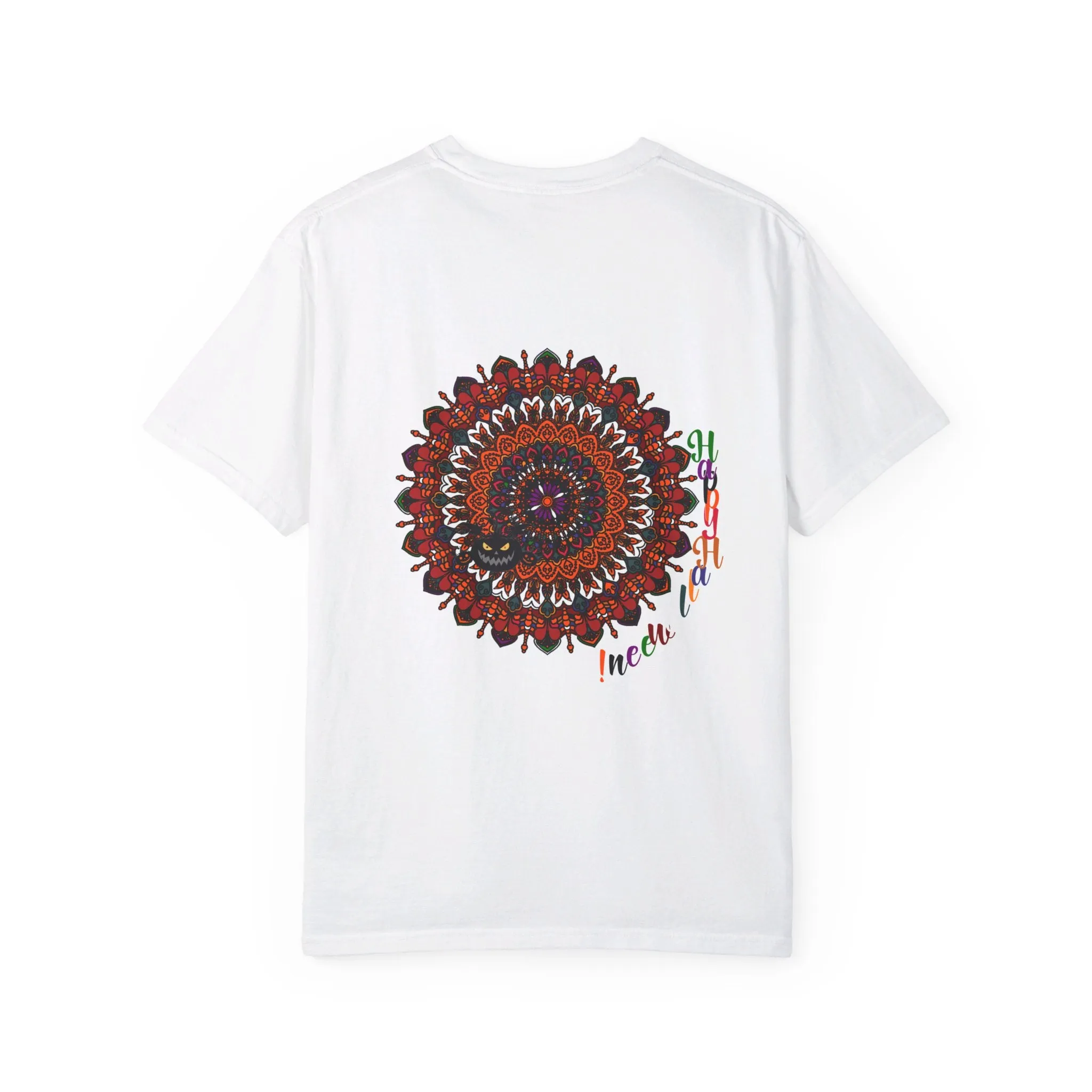 Handmade Pumpkin Mandala Tee - Mandala Art-Shirt