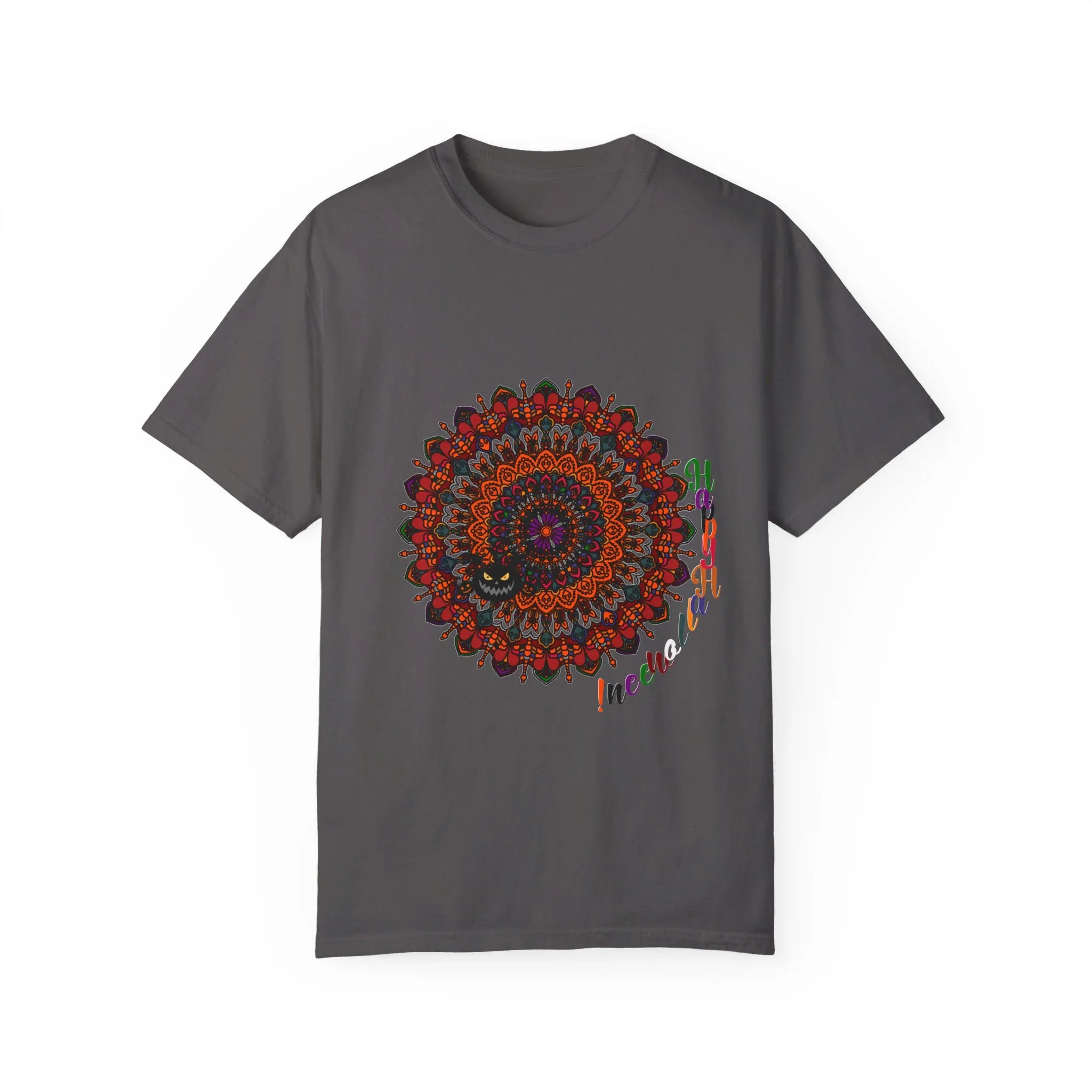 Handmade Pumpkin Mandala Tee - Mandala Art-Shirt