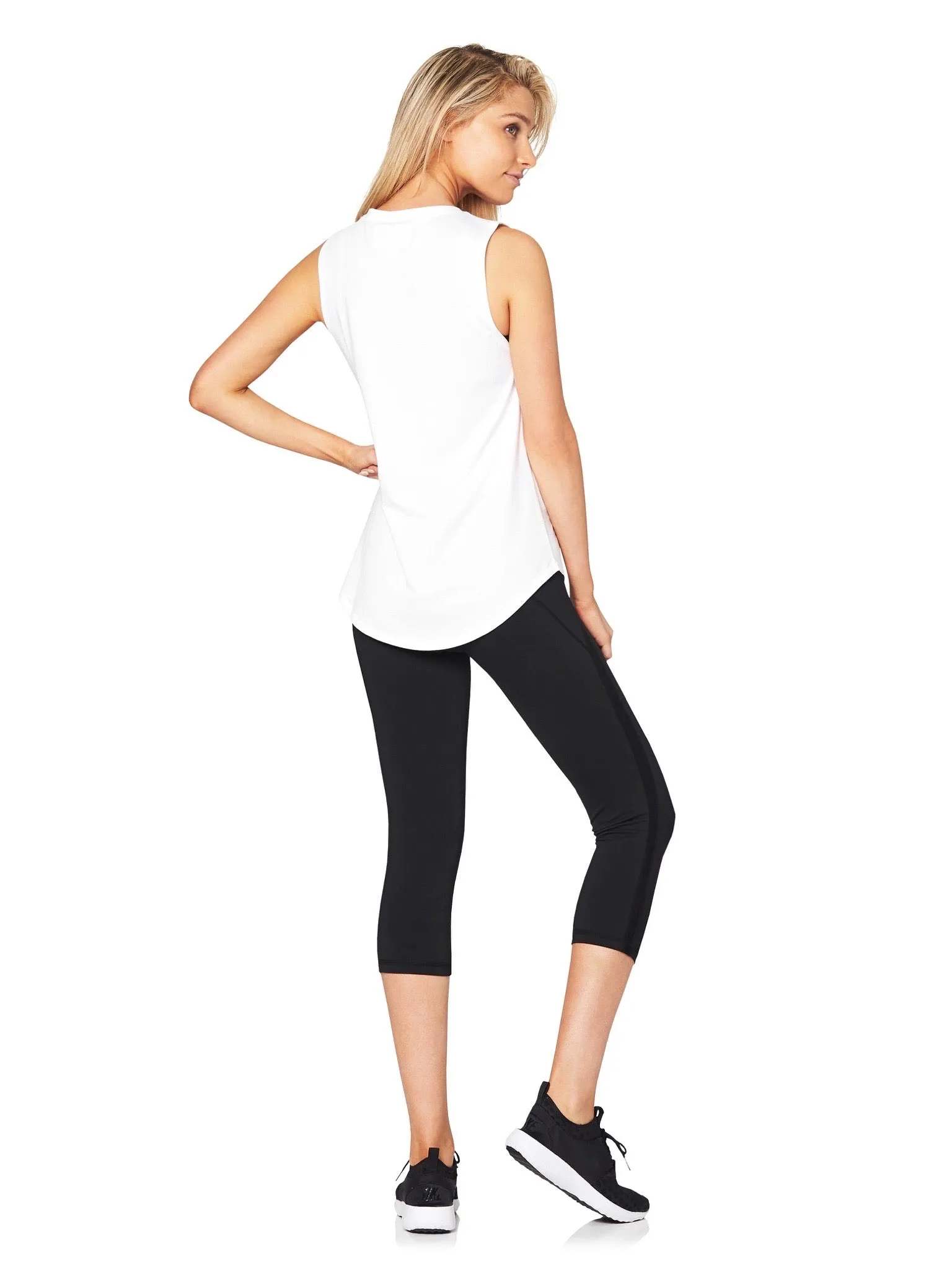 HARKNESS LUXE MUSCLE TEE - WHITE