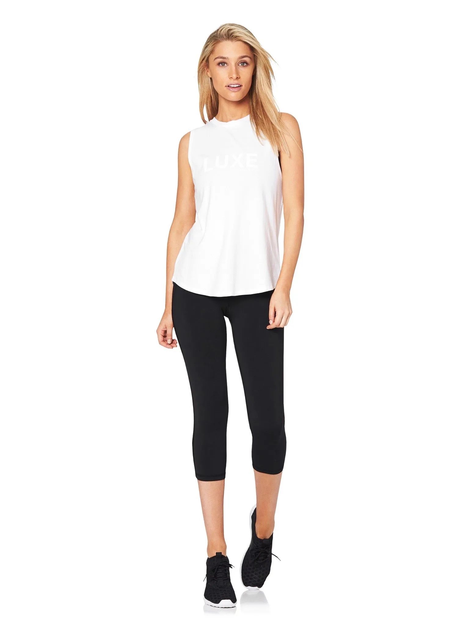 HARKNESS LUXE MUSCLE TEE - WHITE