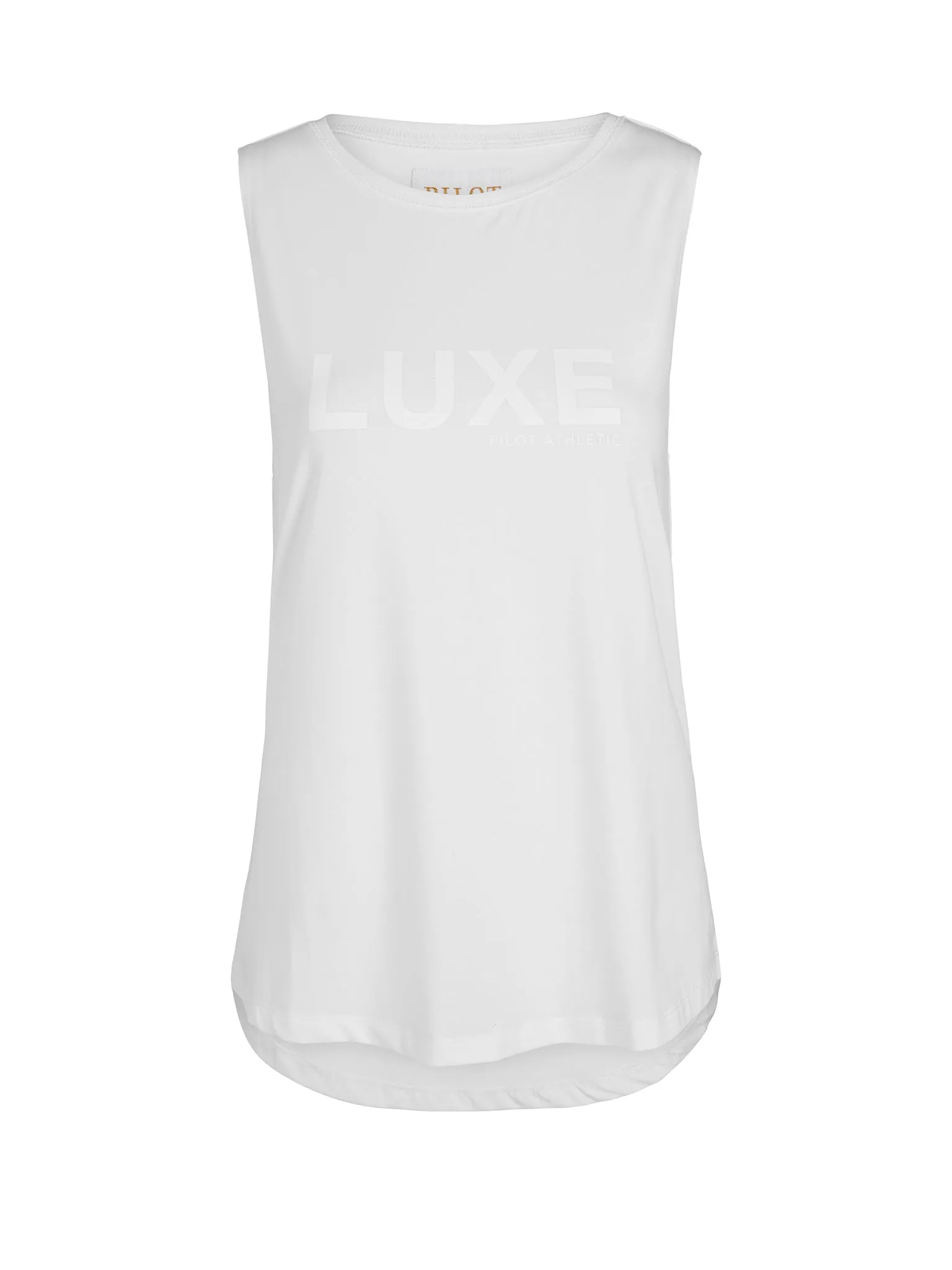 HARKNESS LUXE MUSCLE TEE - WHITE