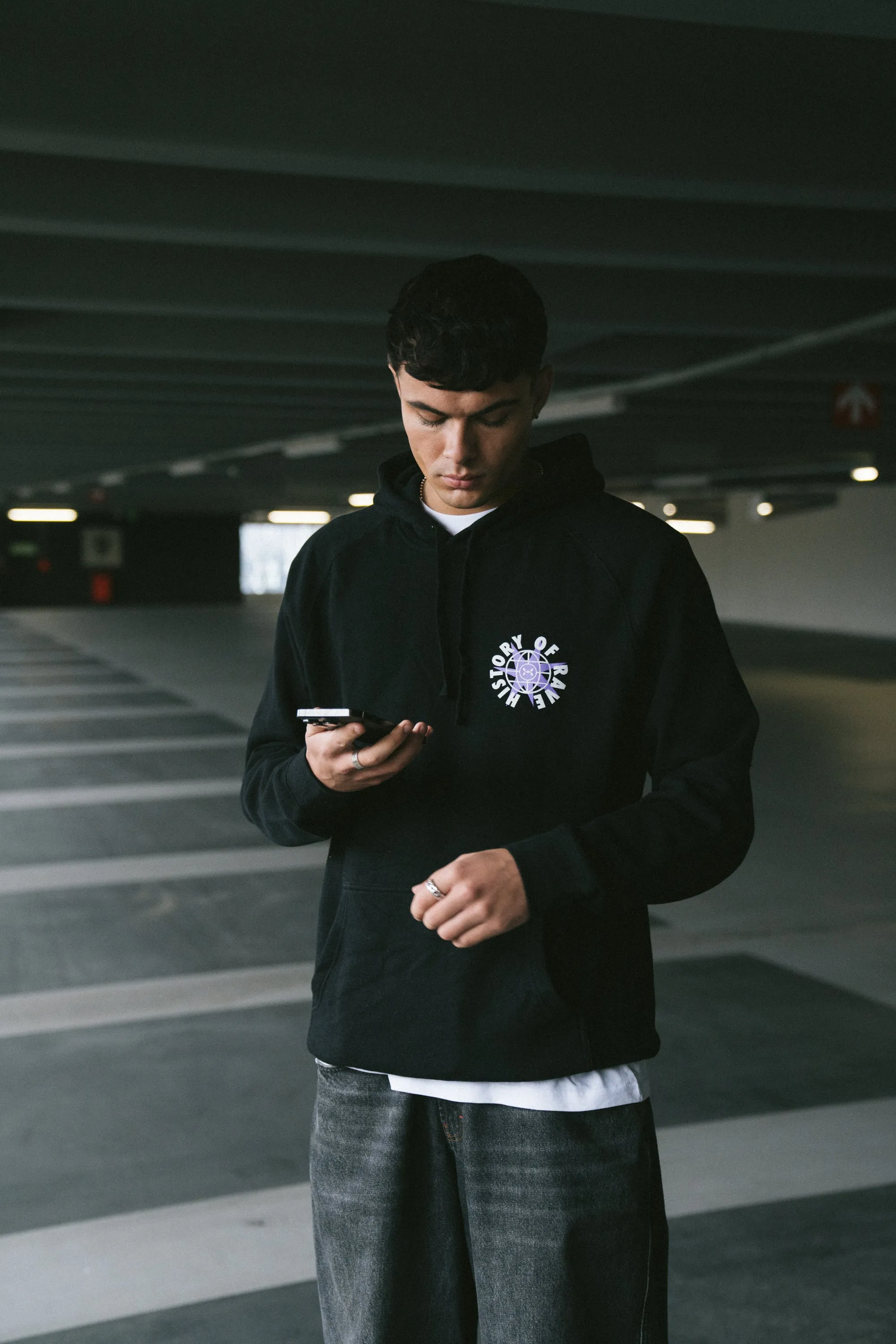 History Of Rave 'Logo' Hoodie - Black