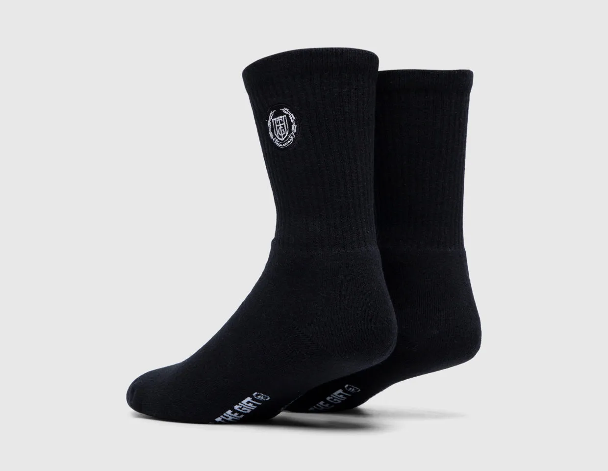 Honor The Gift Crest Rib Socks / Black