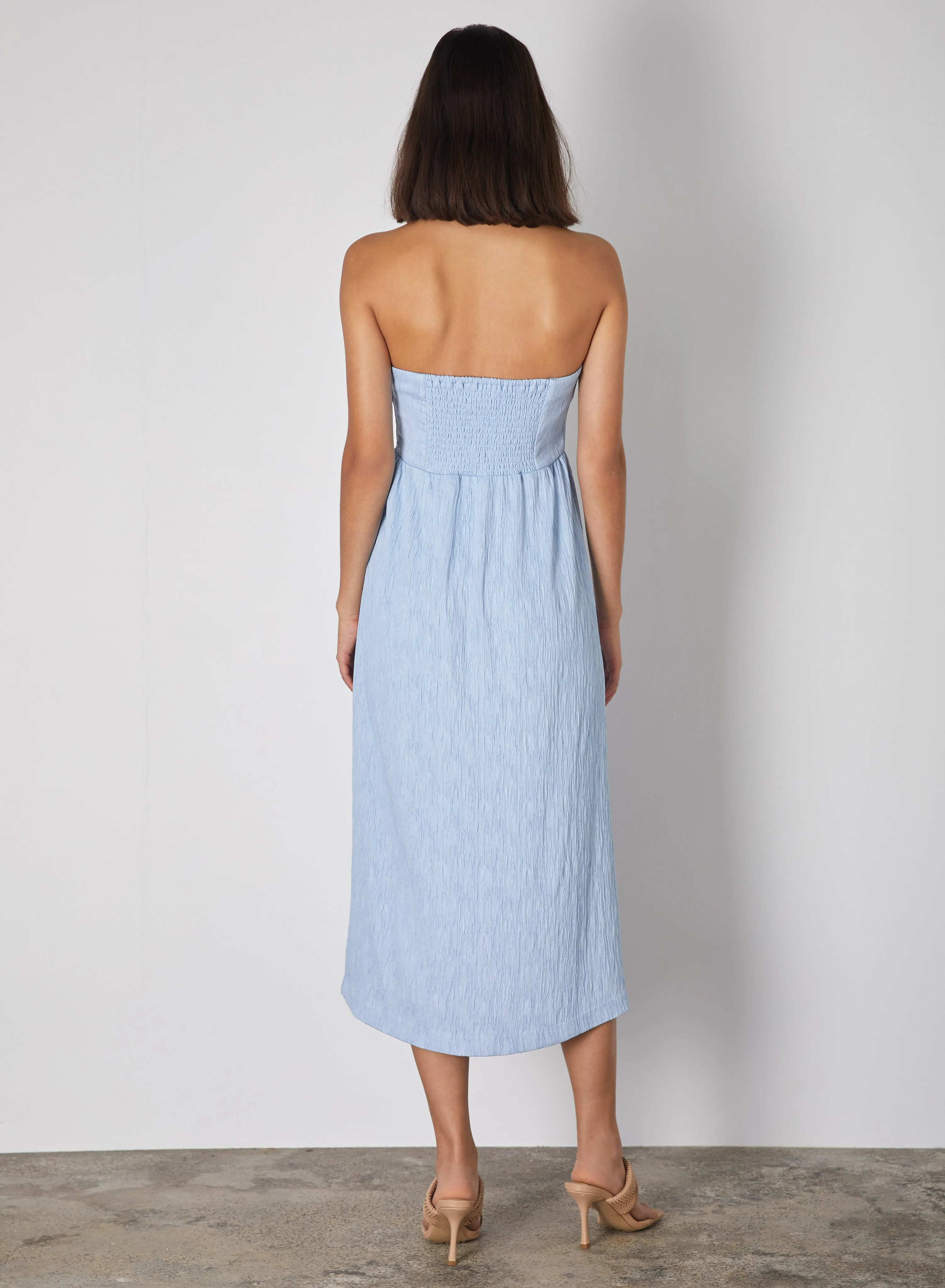 Ikaria Bandeau Dress (Sky Blue)