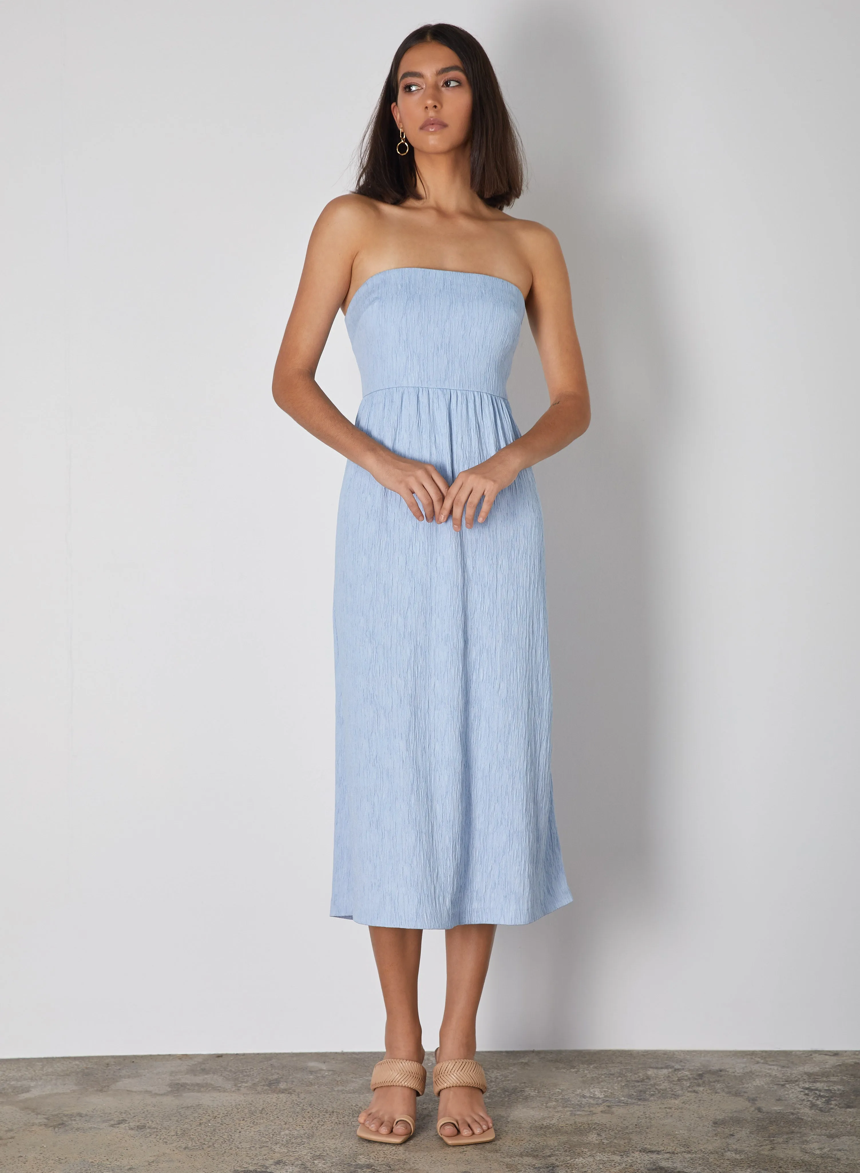 Ikaria Bandeau Dress (Sky Blue)