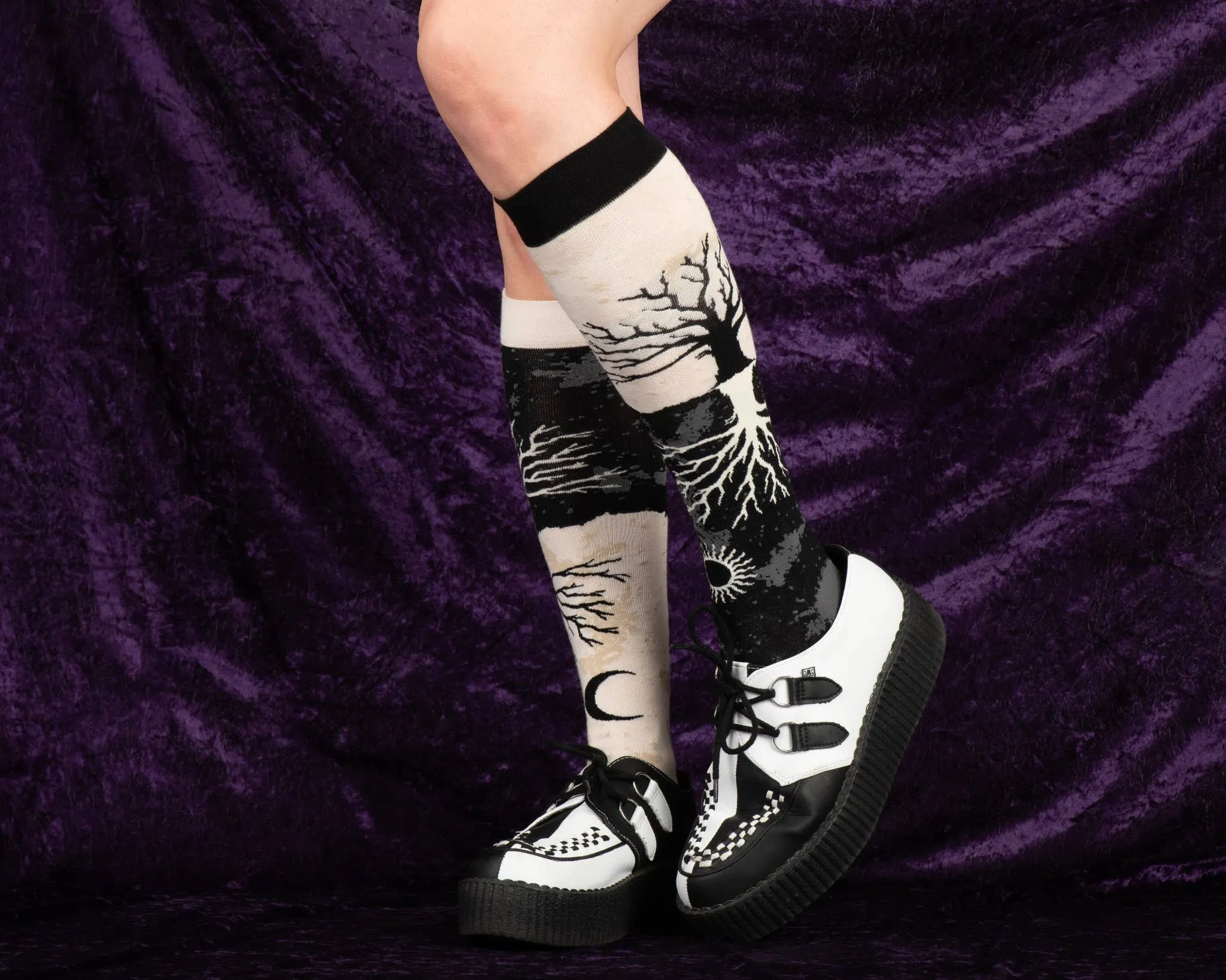 Instant Shipping! As Above So Below Tree Knee High Socks