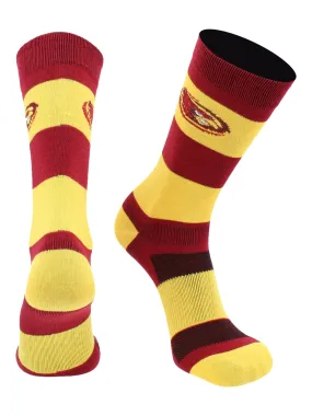 Iowa State Cyclones Socks Game Day Striped Crew Socks