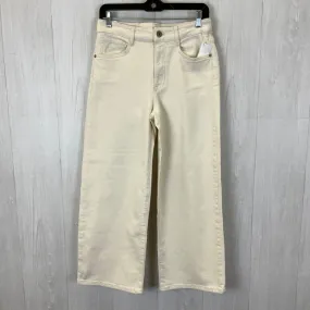 Jeans Wide Leg By J. Jill In Cream, Size: 8