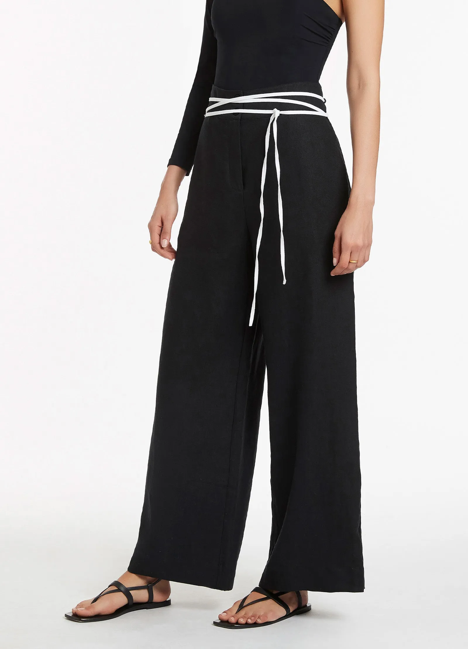 Jetset Wide Leg Pant - Black