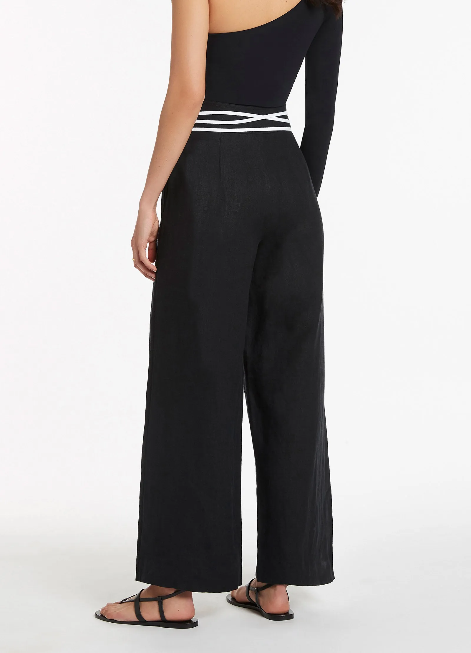 Jetset Wide Leg Pant - Black