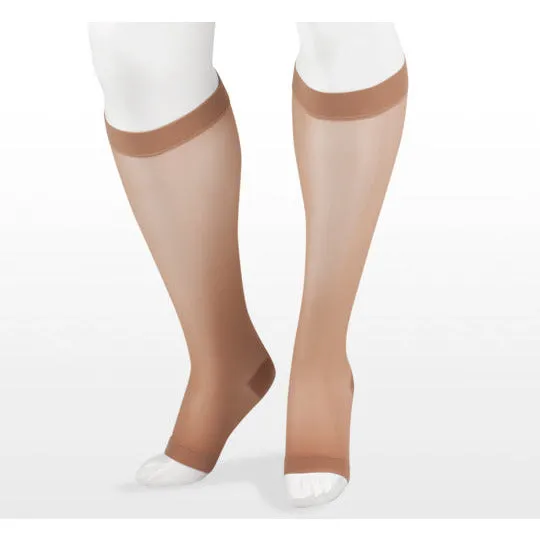 Juzo Naturally Sheer Knee High 20-30 mmHg, Open Toe