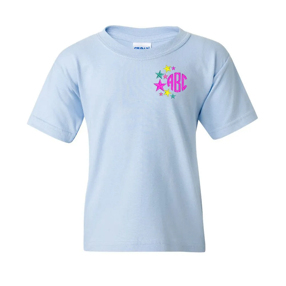 Kids Monogrammed Stars Youth T-Shirt