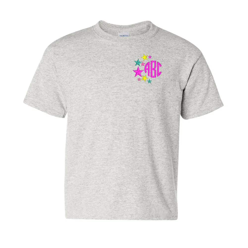 Kids Monogrammed Stars Youth T-Shirt