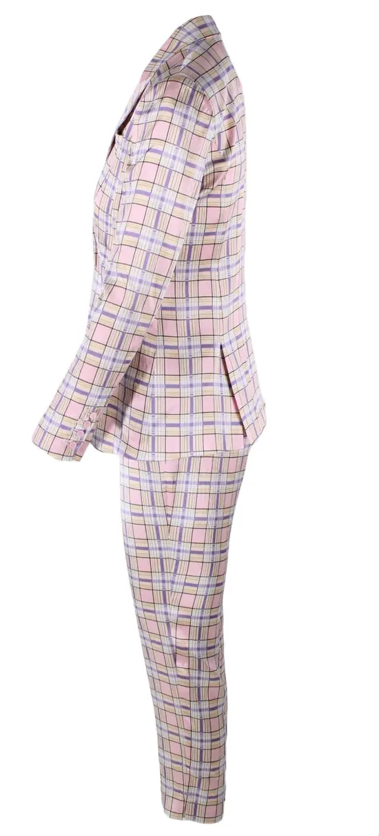 Left Fig Checkered Suit | 4