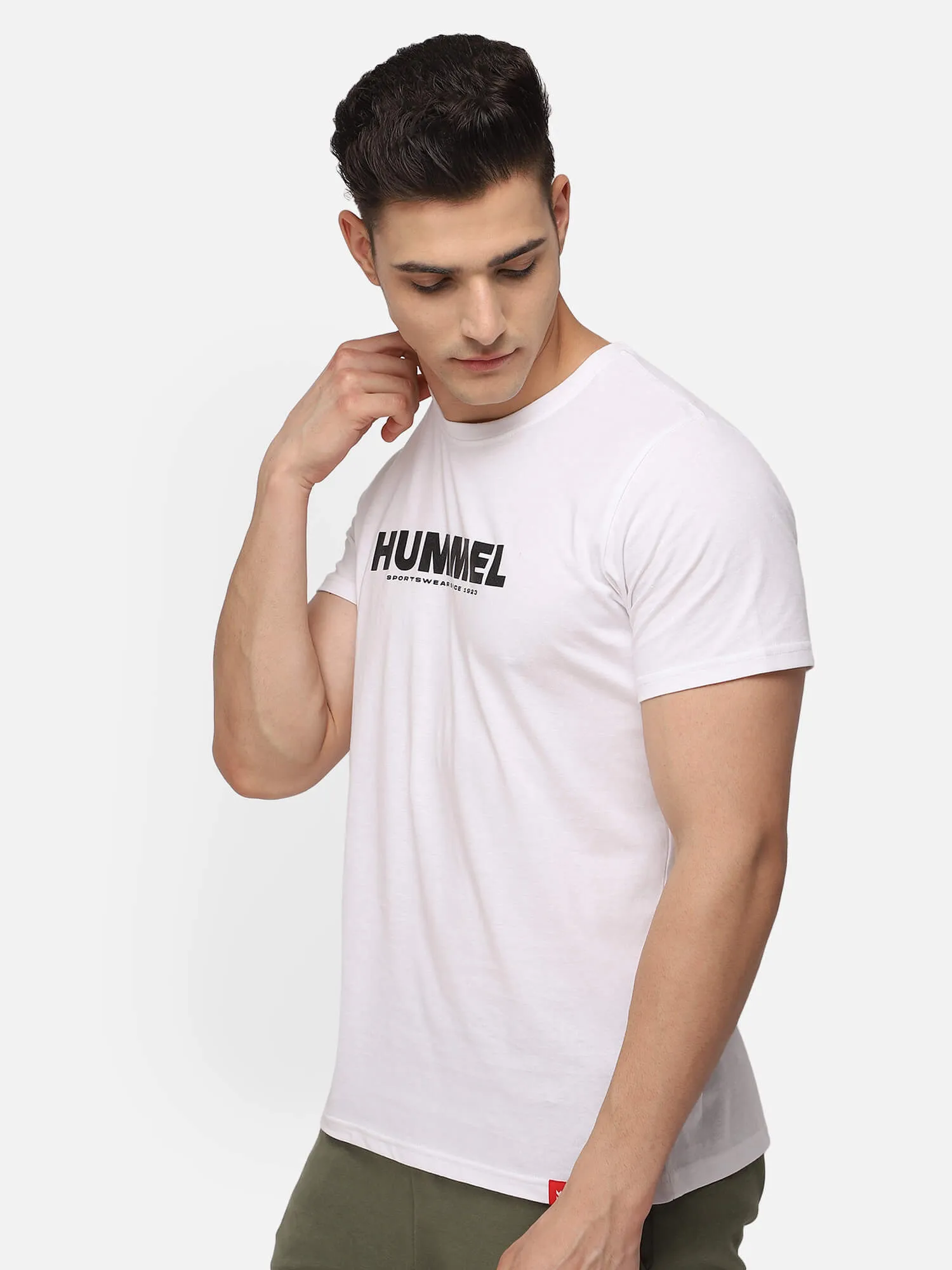 Legacy Round Neck Cotton Rich Half Sleeve Solid Regular fit Cottonpoly T-shirt for Men Comfortable soft Breathable Fabric Stretchable for Everyday Use Ideal for Casualwear