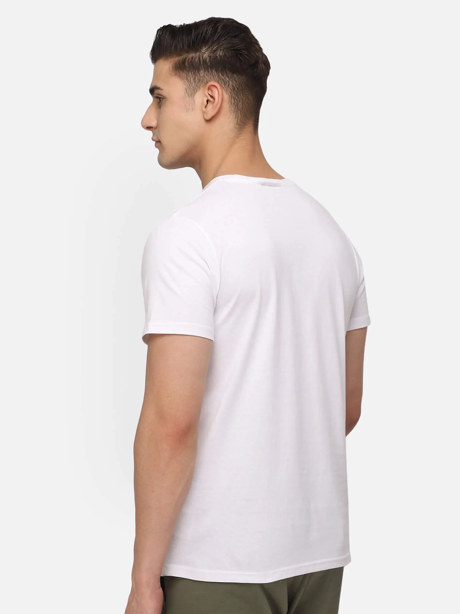 Legacy Round Neck Cotton Rich Half Sleeve Solid Regular fit Cottonpoly T-shirt for Men Comfortable soft Breathable Fabric Stretchable for Everyday Use Ideal for Casualwear