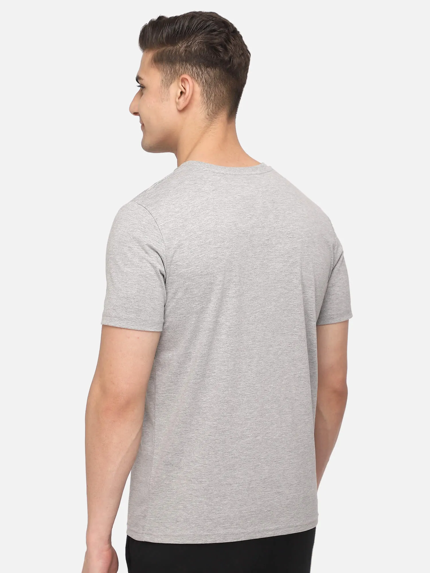 Lgc Musa Men Cotton Grey T-Shirt