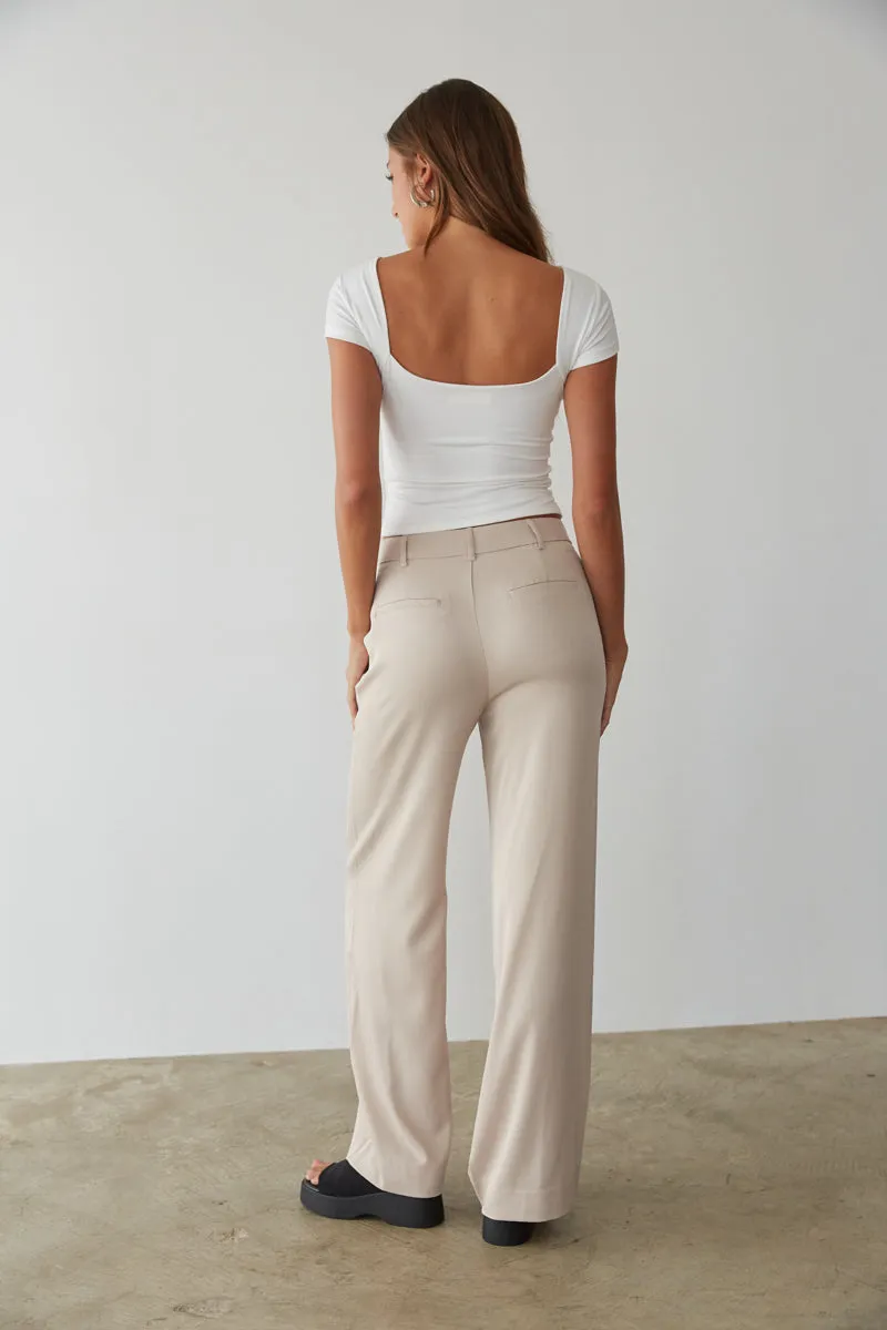 Lyna Wide Leg Trouser Pants