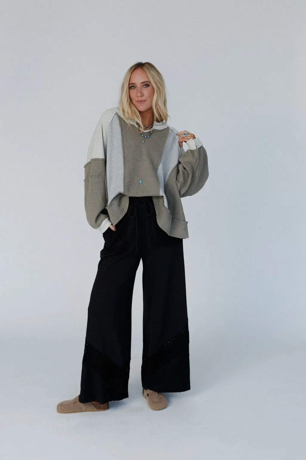 Lyrical Wide Leg Pants - Black