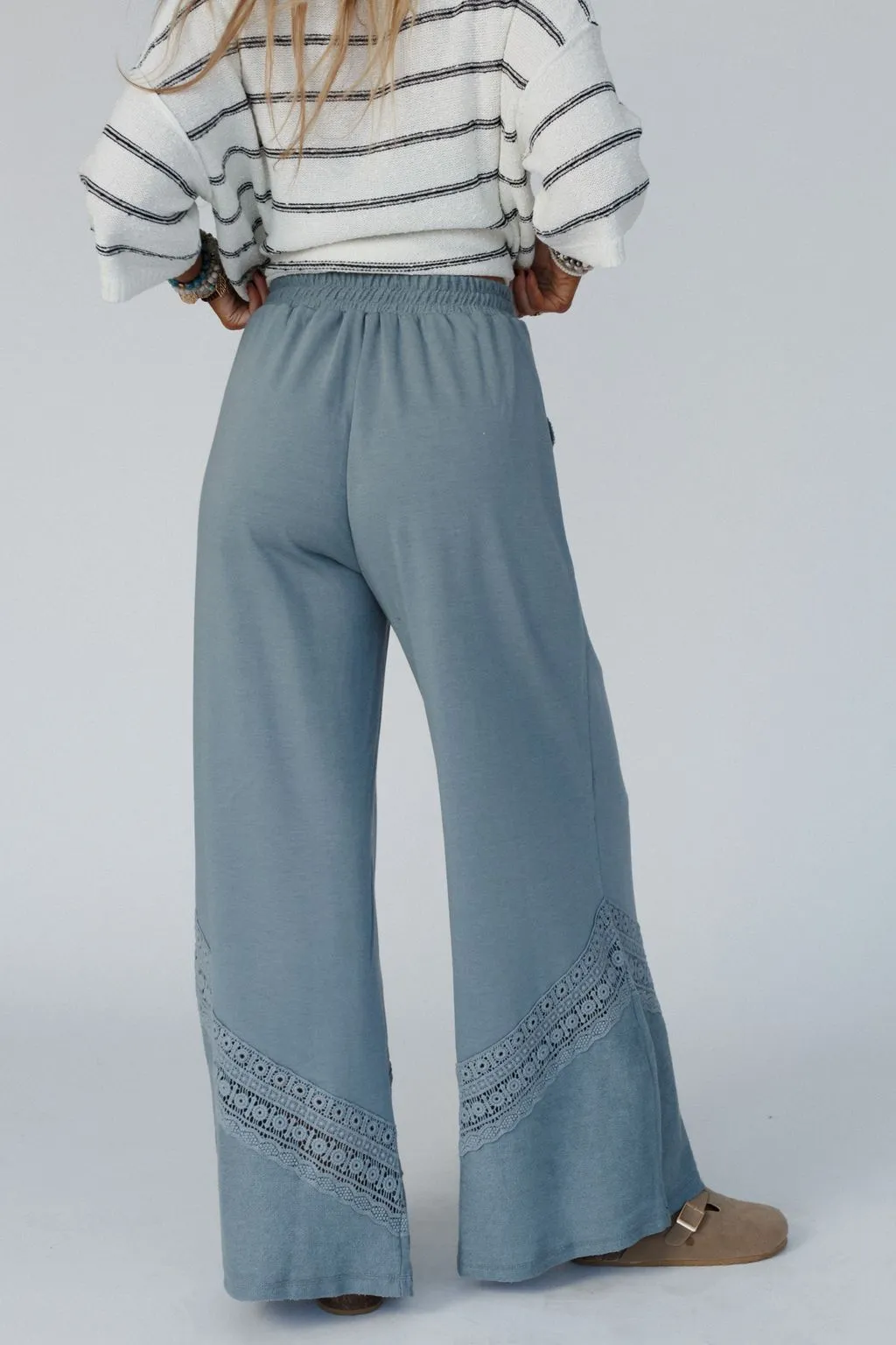 Lyrical Wide Leg Pants - Blue