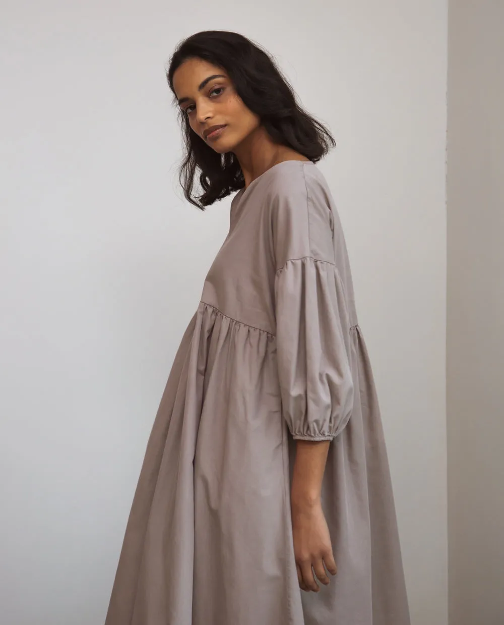 Meilani Organic Cotton Dress In Mocha