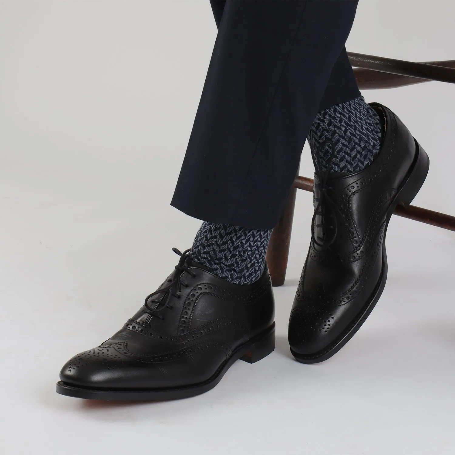 Men's Formal Patterned Cotton Socks