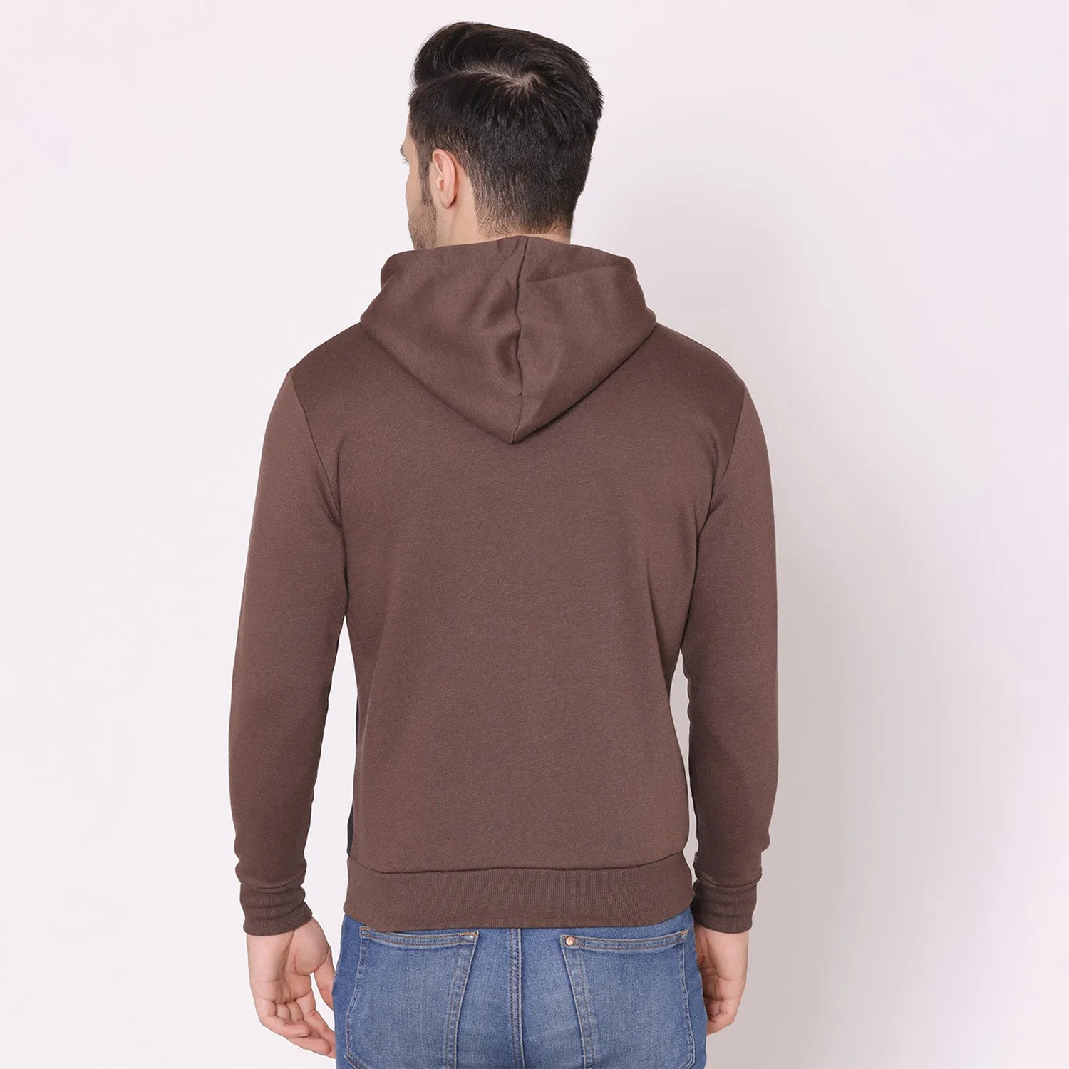 Men's Hoodie Jacket - Brown