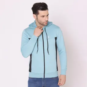 Men's Hoodie Jacket - Sky Blue