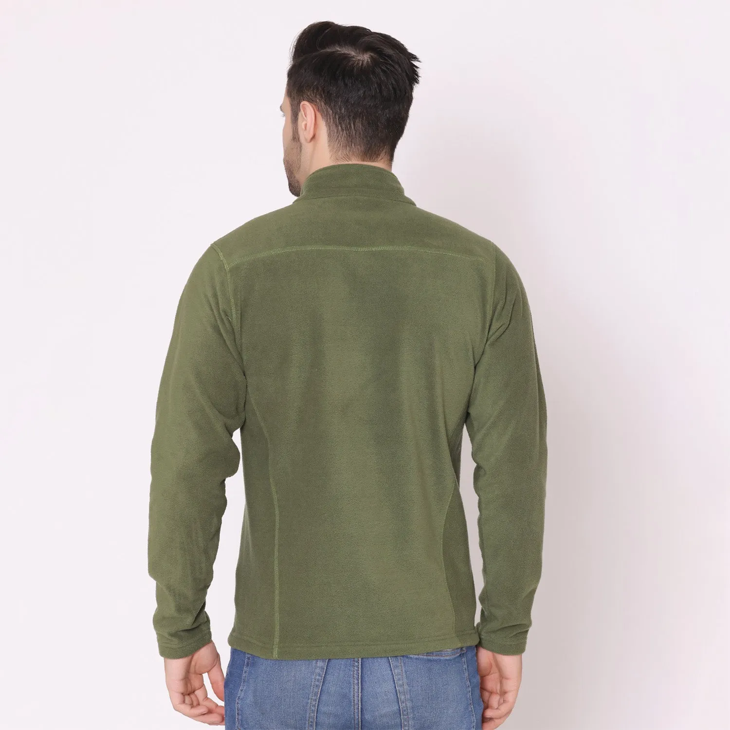 Men's Polar Jacket - Olive Green