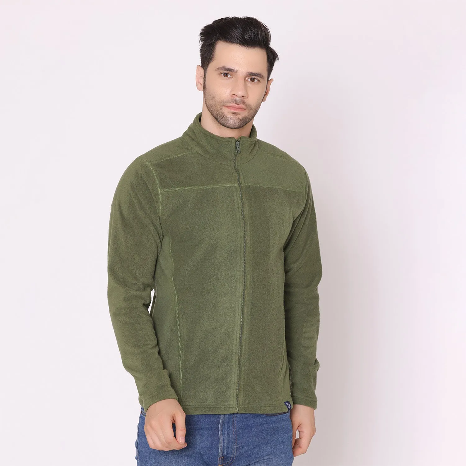 Men's Polar Jacket - Olive Green