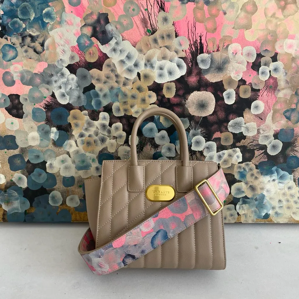 Mini Demi Tote Bag in Beige