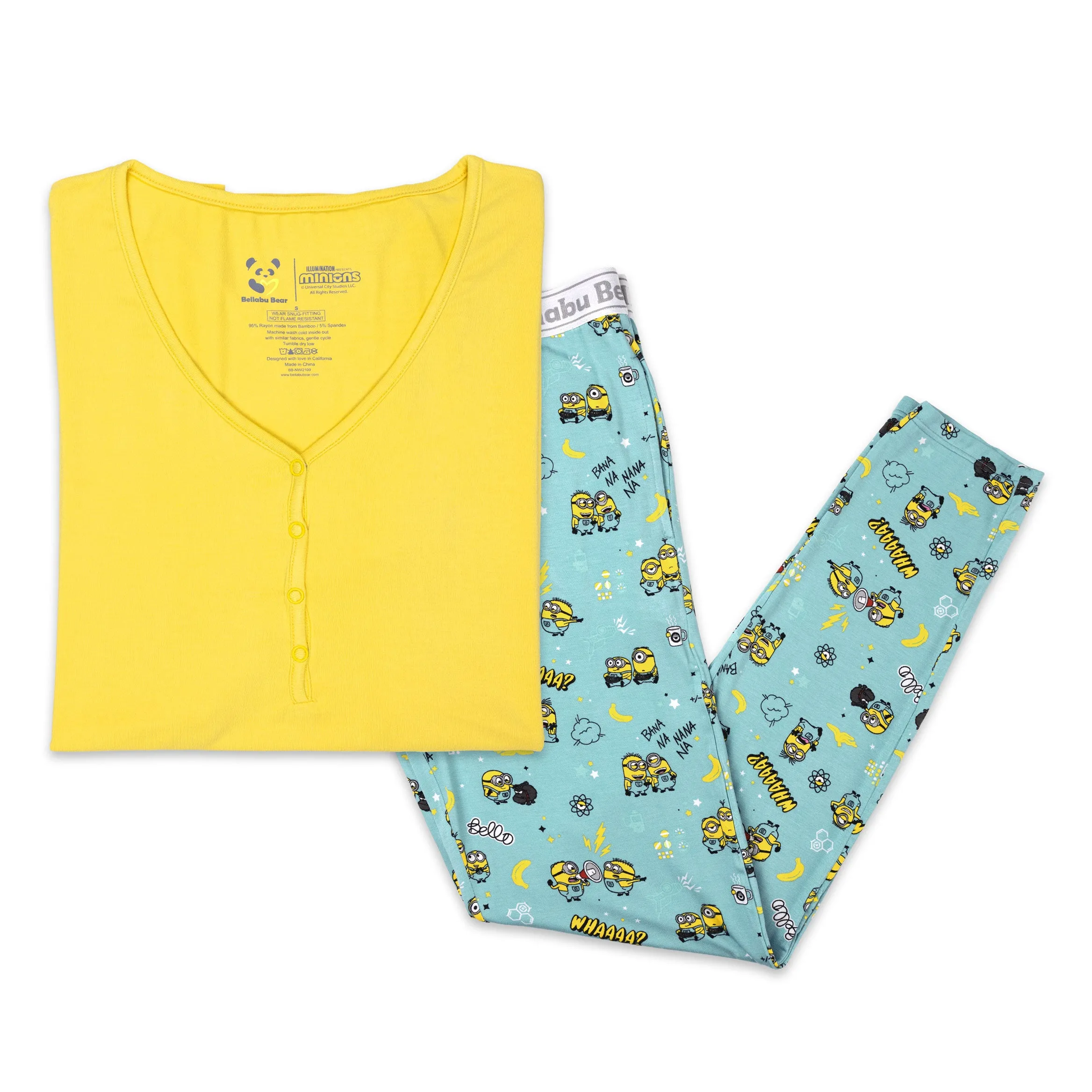 Minions Bello Banana Bamboo Women's Pajama Set