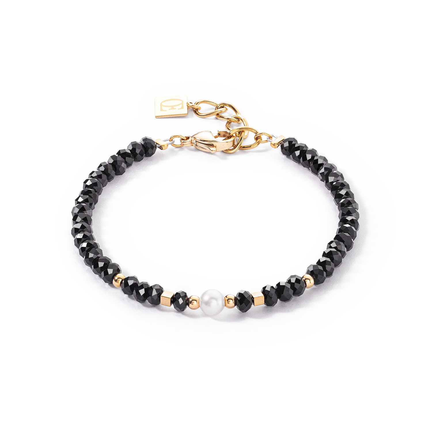 Mystic Pearl bracelet gold-black