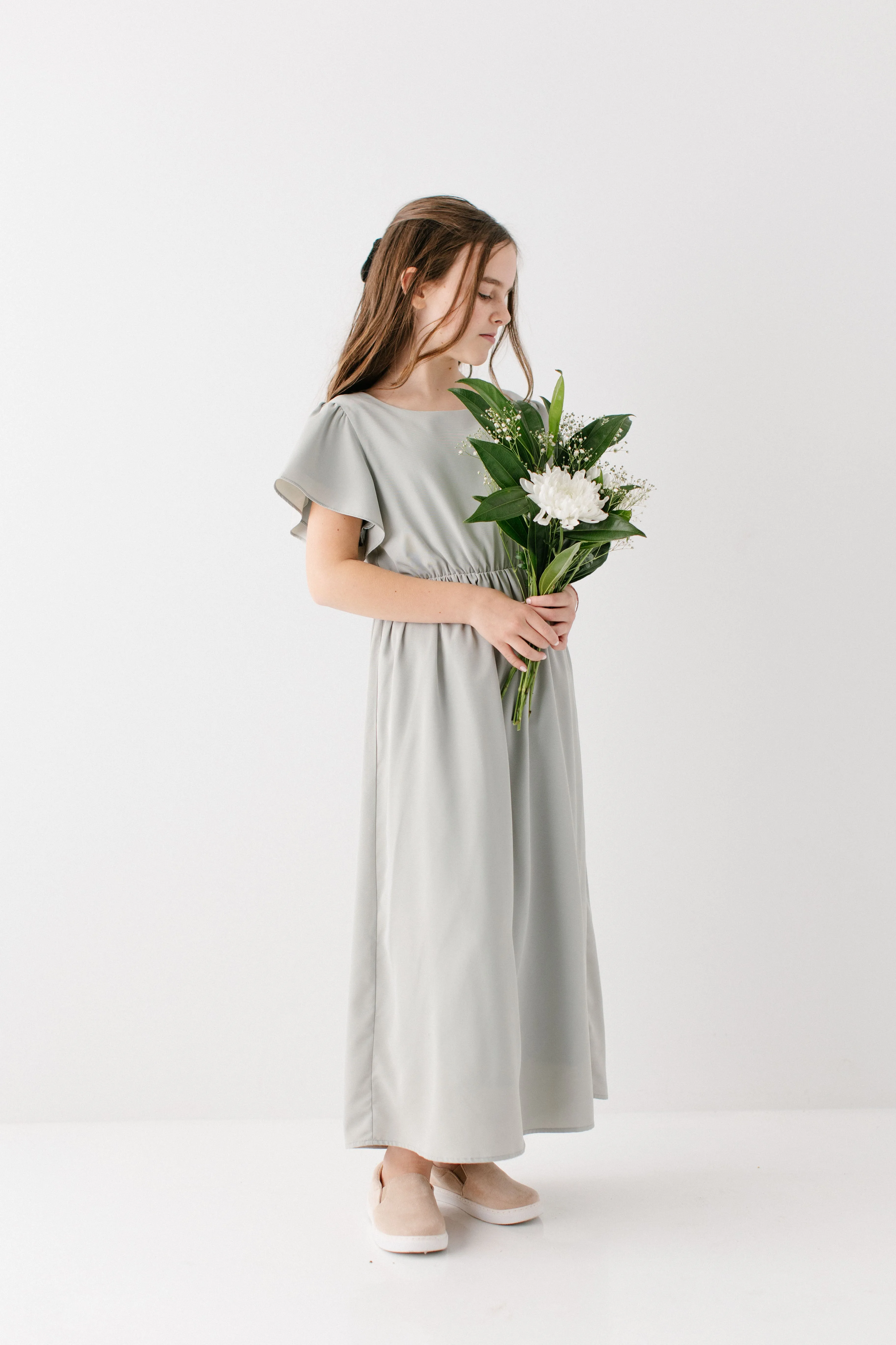 'Naomi' Girl Chiffon Maxi Dress