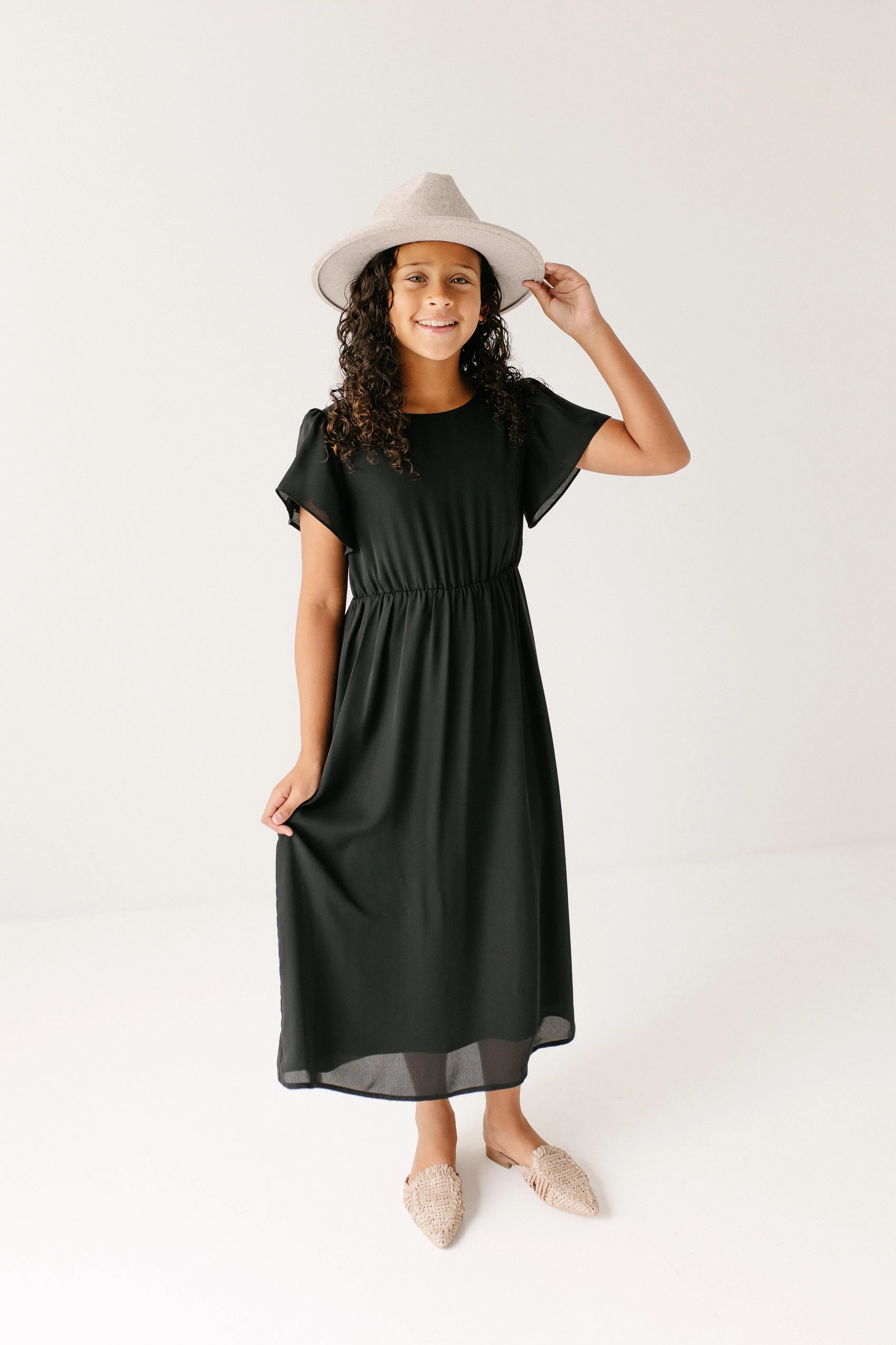 'Naomi' Girl Chiffon Maxi Dress