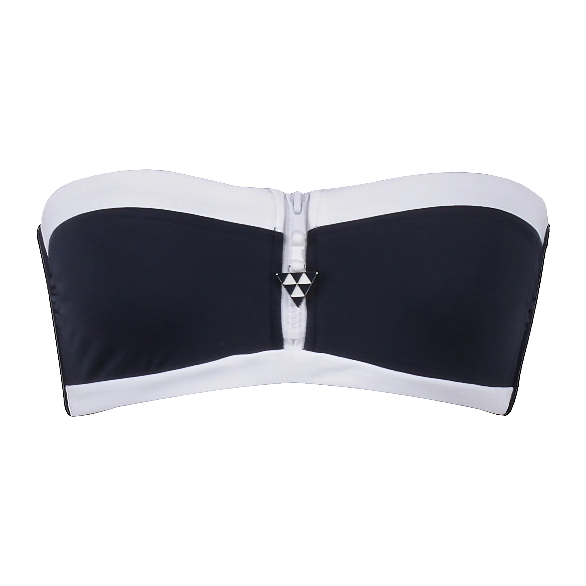 Navy Block party bandeau bustier