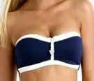 Navy Block party bandeau bustier