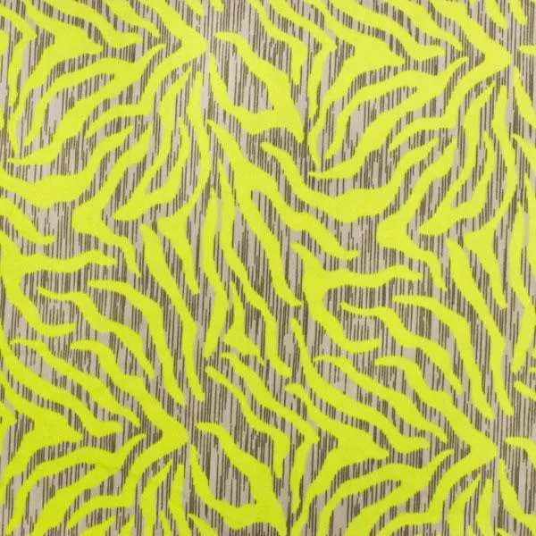 Neon Tiger Printed Spandex | Blue Moon Fabrics