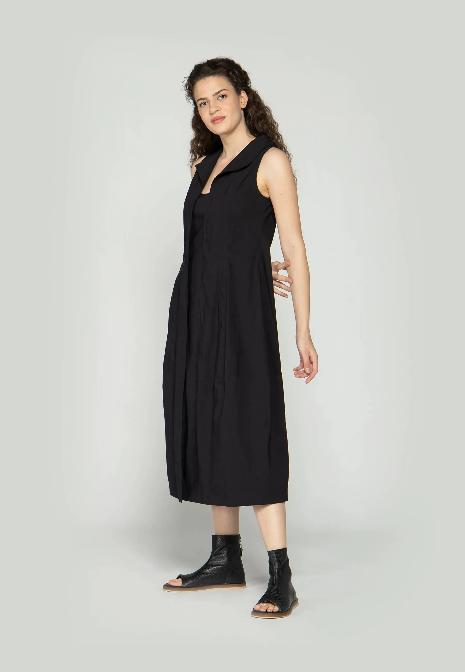 NOLA Stretch linen & cotton blended, long dress