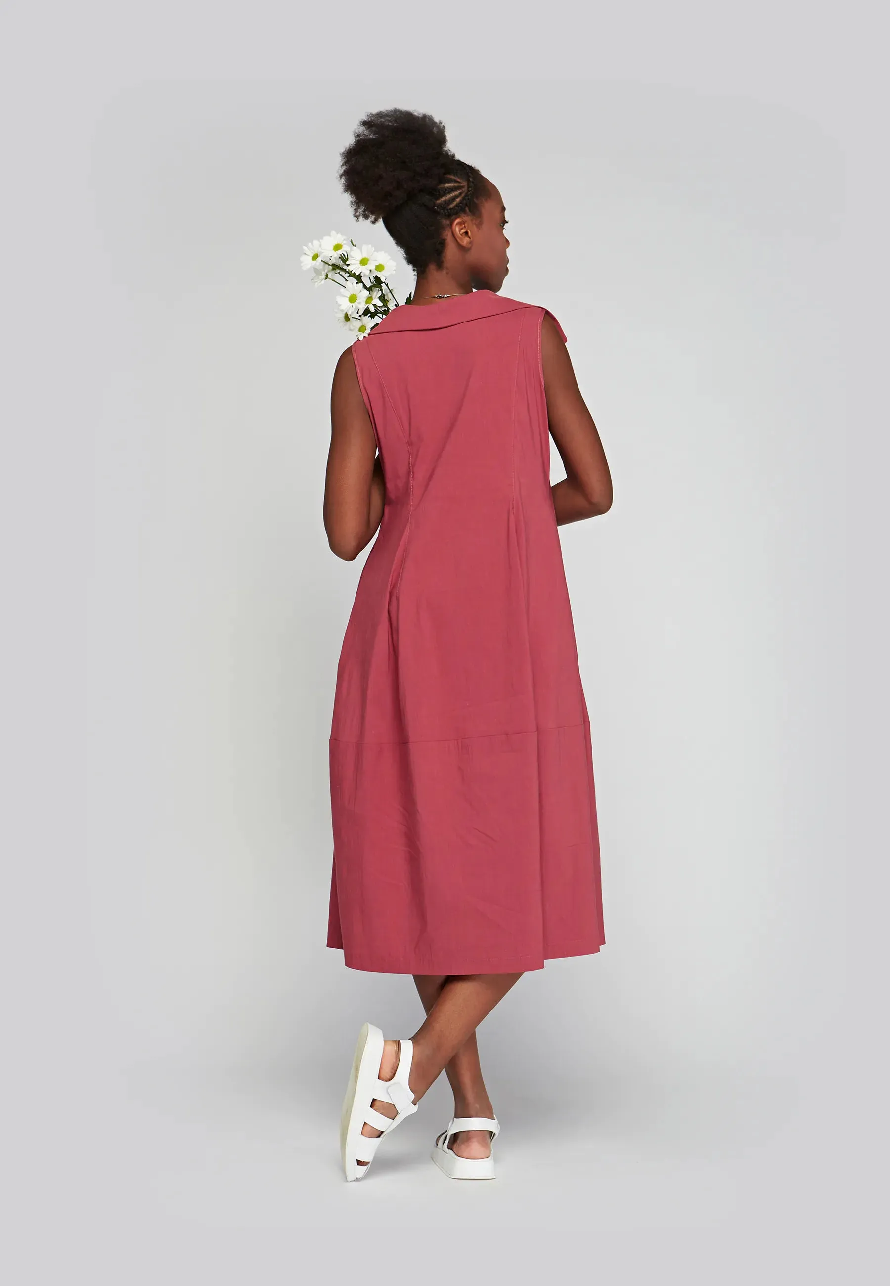 NOLA Stretch linen & cotton blended, long dress