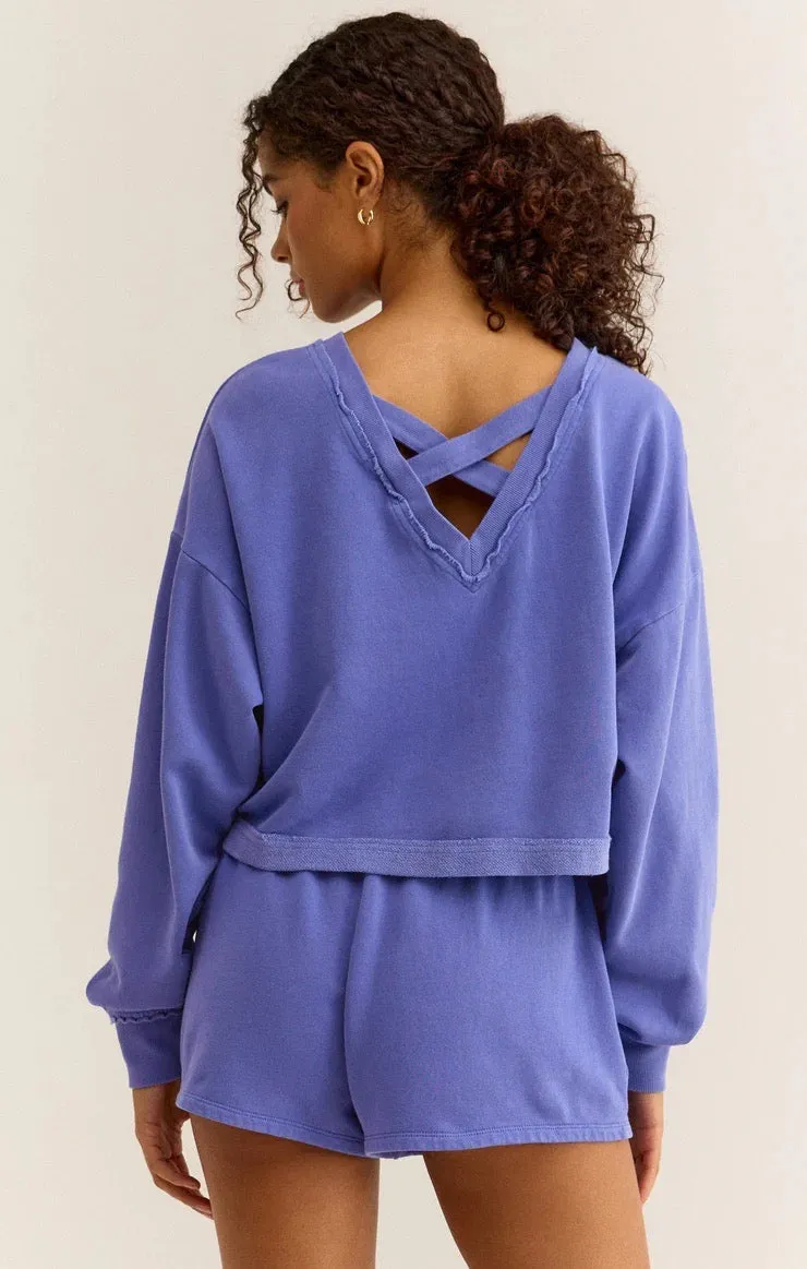 Party in the Back sweatshirt - Baja Blue