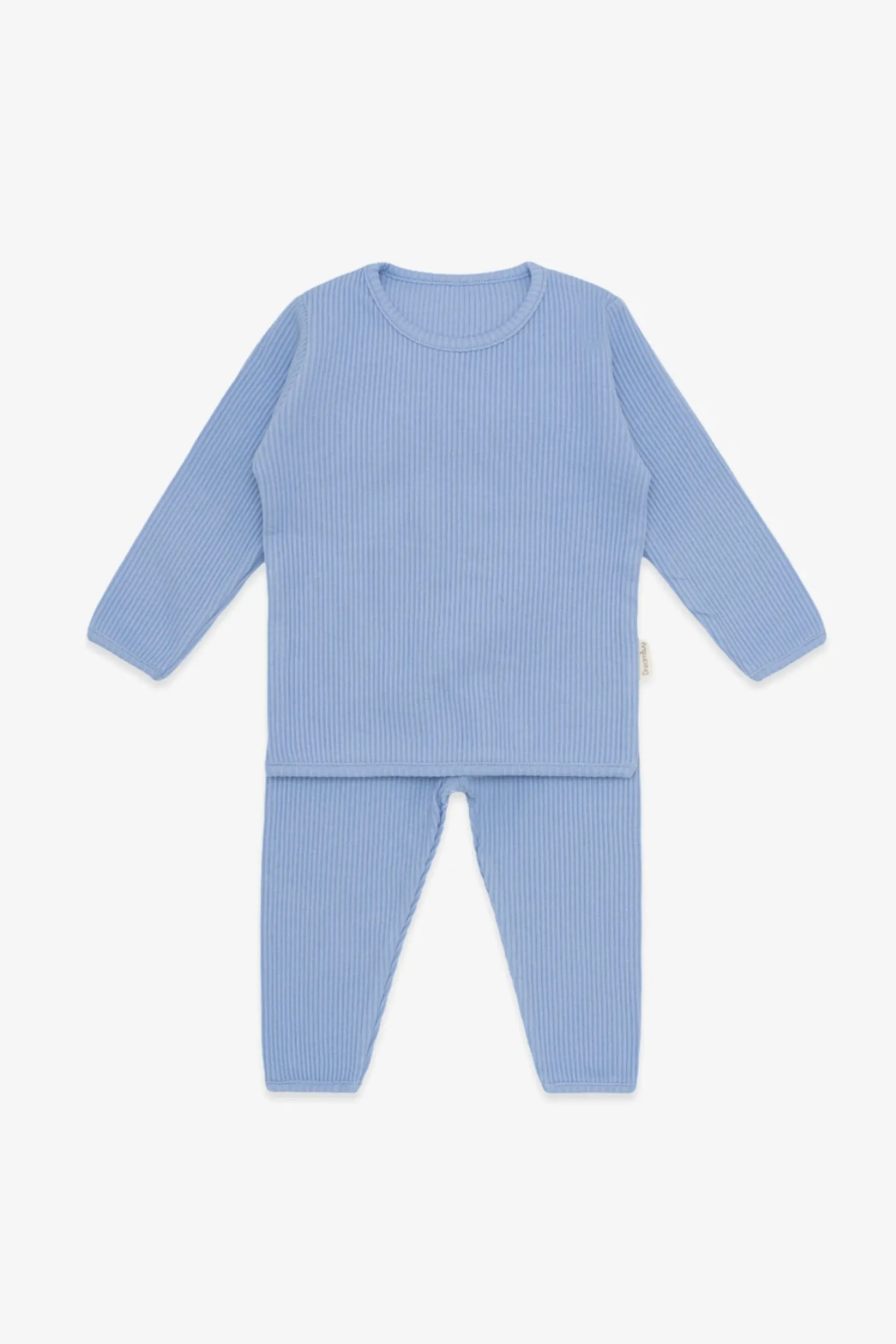 Personalised Children's Ribbed Set - Blue