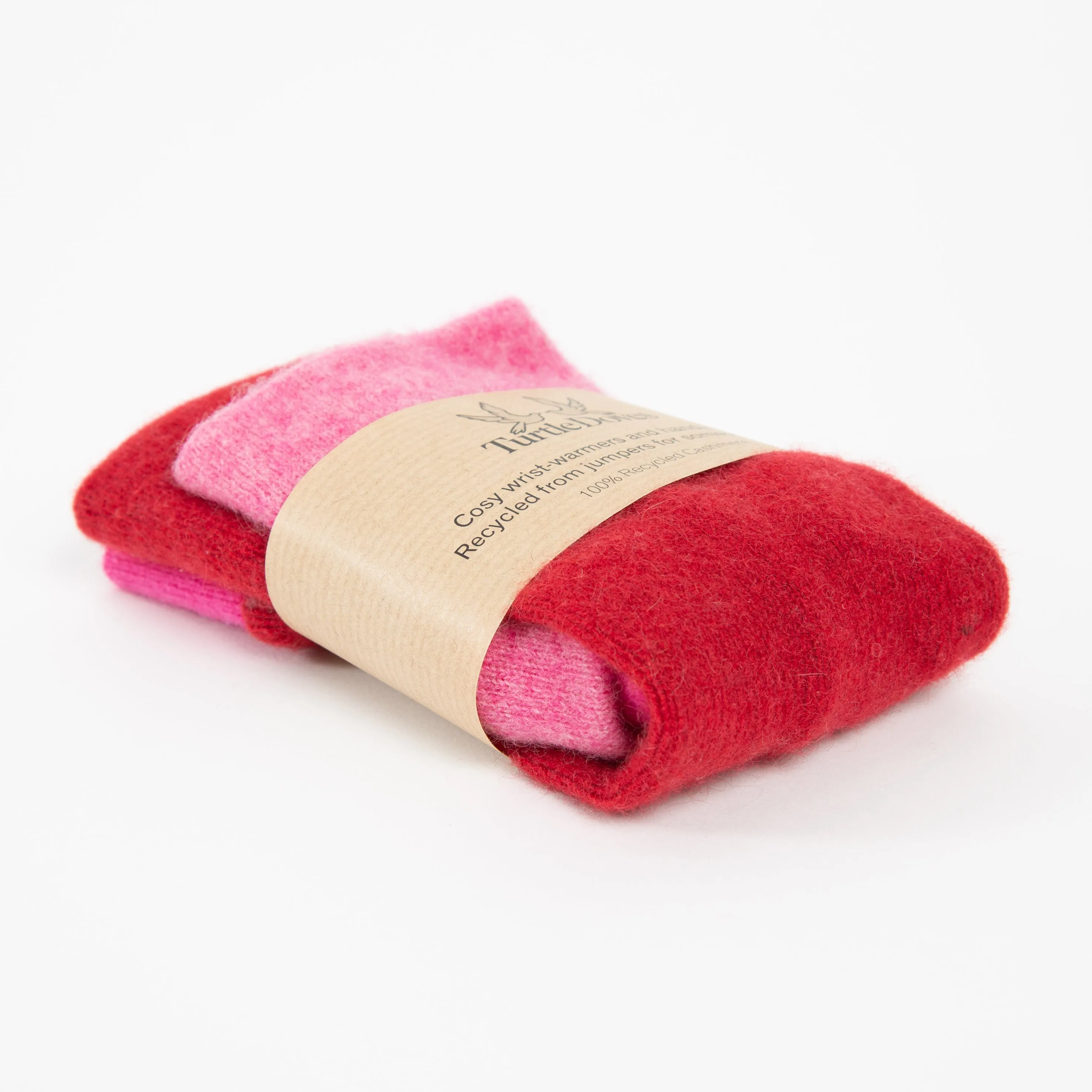 Pink & Red Cashmere Wrist Warmer