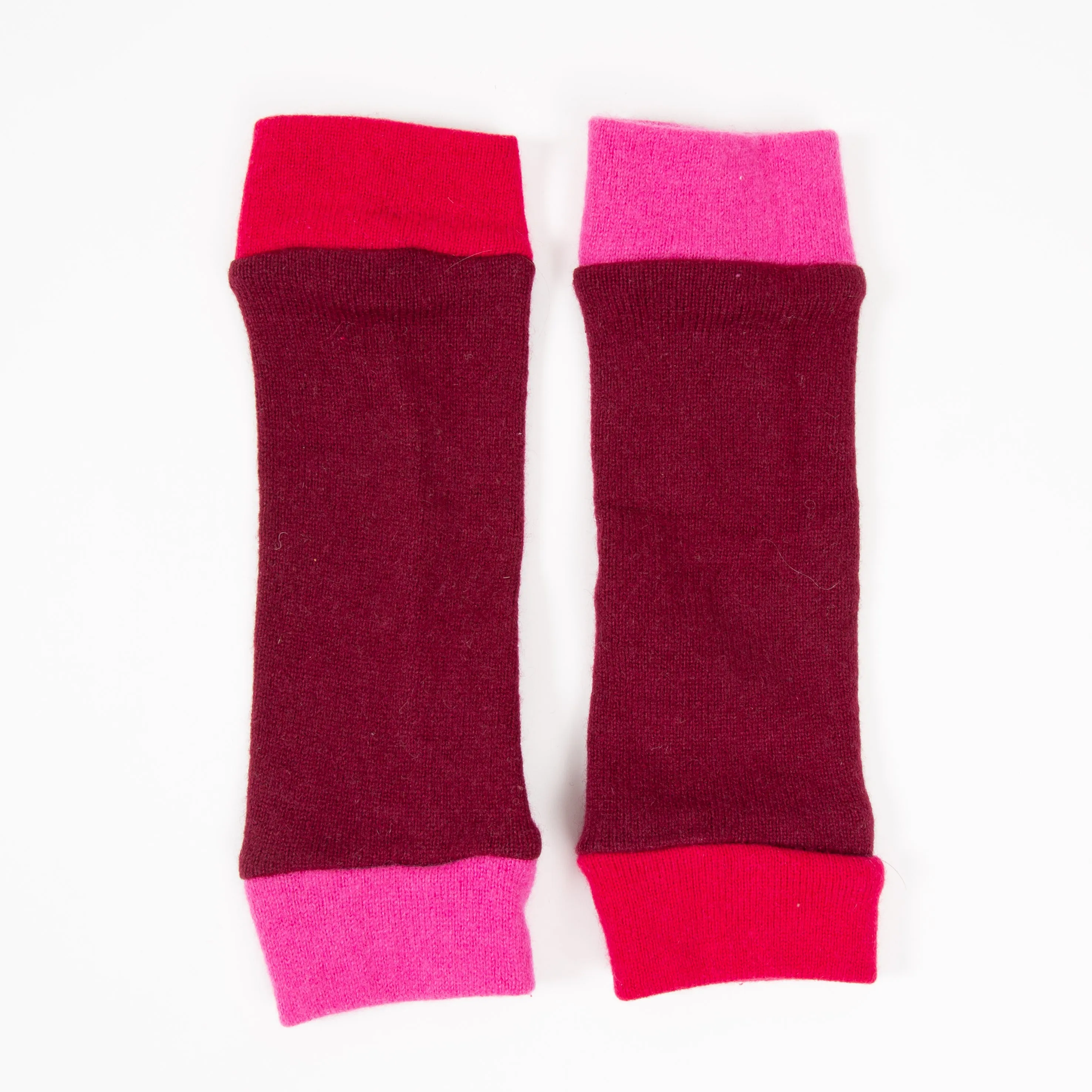 Pink & Red Cashmere Wrist Warmer