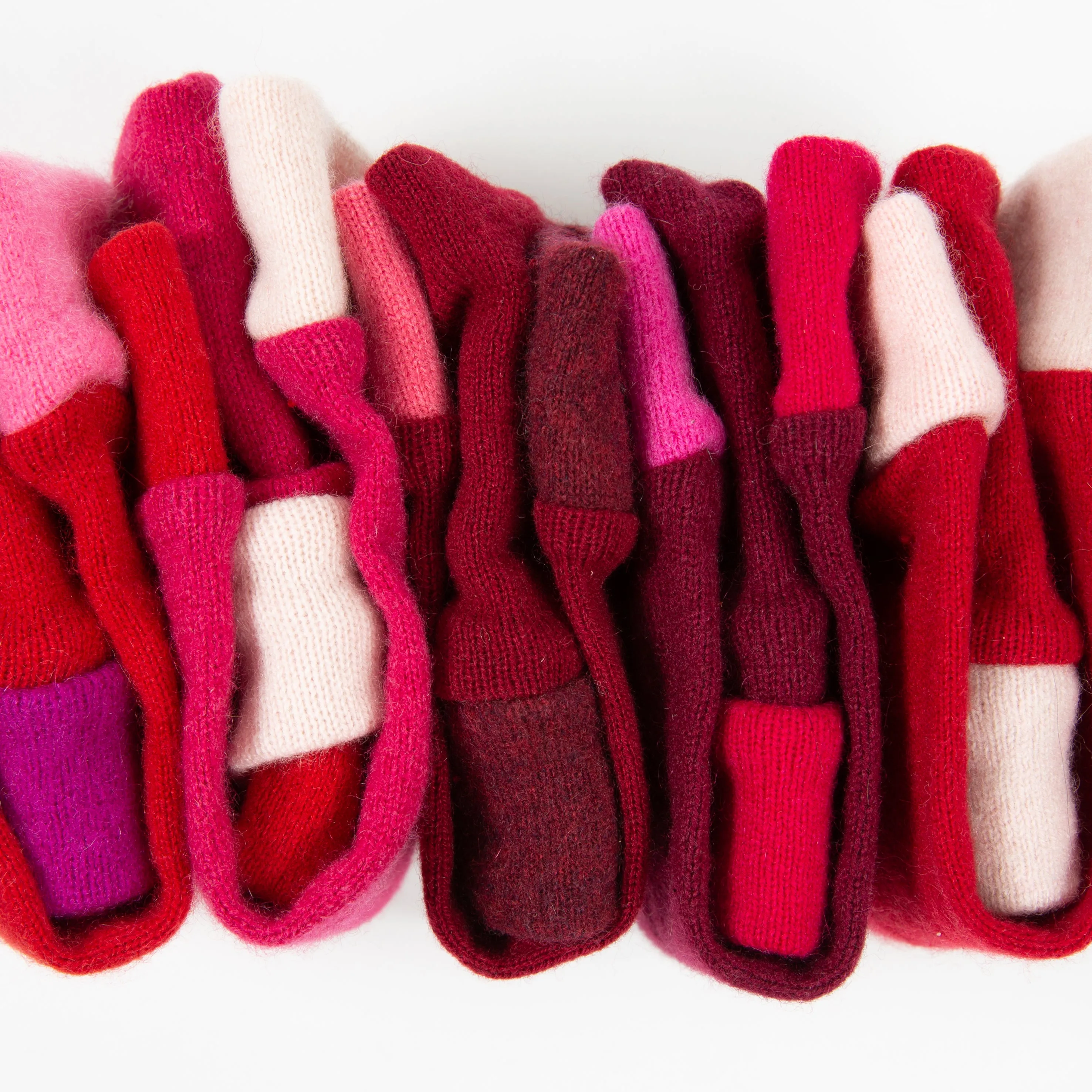 Pink & Red Cashmere Wrist Warmer