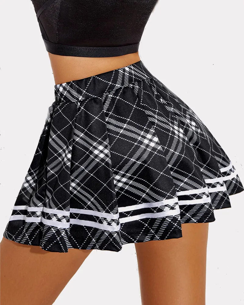 Plaid Pleated Skirt School Uniform Skirt