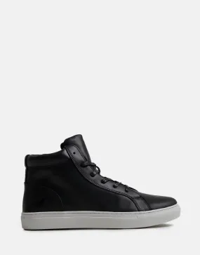 Polo Basic High Top Black Sneakers